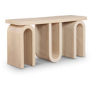  Meridian Westbourne Natural Oak Veneer Console Table IMAGE 1
