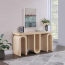  Meridian Westbourne Natural Oak Veneer Console Table IMAGE 2