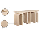  Meridian Westbourne Natural Oak Veneer Console Table IMAGE 8
