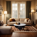  Meridian Treviso White Marble Top And Mango Wood Base Coffee Table IMAGE 2