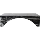  Meridian Palermo Black Marble Coffee Table IMAGE 3