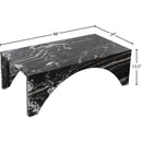  Meridian Palermo Black Marble Coffee Table IMAGE 9