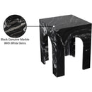  Meridian Palermo Black Marble End Table IMAGE 10