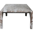  Meridian Palermo Brown Marble Coffee Table IMAGE 4