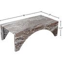  Meridian Palermo Brown Marble Coffee Table IMAGE 9