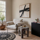  Meridian Palermo Brown Marble End Table IMAGE 2