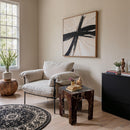  Meridian Palermo Cherry Marble End Table IMAGE 2