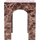  Meridian Palermo Cherry Marble End Table IMAGE 3