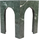  Meridian Palermo Green Marble End Table IMAGE 3