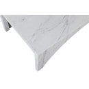  Meridian Palermo White Marble Coffee Table IMAGE 5