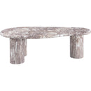  Meridian Sassari Brown Marble Finish Concrete Indoor / Outdoor Coffee Table IMAGE 4