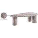  Meridian Sassari Brown Marble Finish Concrete Indoor / Outdoor Coffee Table IMAGE 8