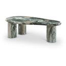  Meridian Sassari Green Marble Finish Concrete Indoor / Outdoor Coffee Table IMAGE 1