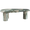  Meridian Sassari Green Marble Finish Concrete Indoor / Outdoor Coffee Table IMAGE 4