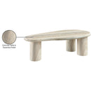  Meridian Sassari Natural Travertine Finish Concrete Indoor / Outdoor Coffee Table IMAGE 7