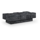  Meridian Anzio Black Oak Veneer Coffee Table IMAGE 1