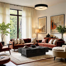  Meridian Anzio Black Oak Veneer Coffee Table IMAGE 2