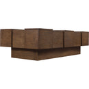  Meridian Anzio Brown Oak Veneer Coffee Table IMAGE 6