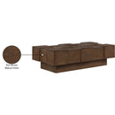  Meridian Anzio Brown Oak Veneer Coffee Table IMAGE 8
