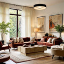  Meridian Anzio Natural Oak Veneer Coffee Table IMAGE 2