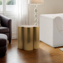  Meridian Lucky Gold Iron End / Side Table IMAGE 2