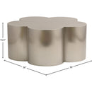  Meridian Lucky Silver Iron Coffee Table IMAGE 7
