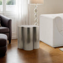  Meridian Lucky Silver Iron End / Side Table IMAGE 2