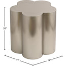  Meridian Lucky Silver Iron End / Side Table IMAGE 7