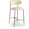  Color_Cream -- Lupita Cream Vegan Leather Upholstered Counter Stool IMAGE 1