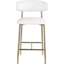 Color_White -- Lupita Off-White Vegan Leather Upholstered Counter Stool IMAGE 3