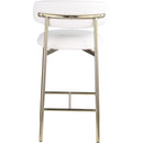  Color_White -- Lupita Off-White Vegan Leather Upholstered Counter Stool IMAGE 5