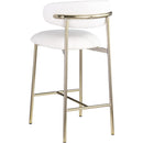  Color_White -- Lupita Off-White Vegan Leather Upholstered Counter Stool IMAGE 6