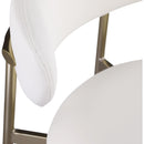  Color_White -- Lupita Off-White Vegan Leather Upholstered Counter Stool IMAGE 7