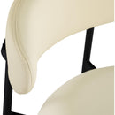  Color_Cream -- Lupita Cream Vegan Leather Upholstered Counter Stool IMAGE 7