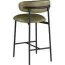  Color_Olive -- Lupita Olive Vegan Leather Upholstered Counter Stool IMAGE 6