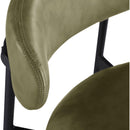  Color_Olive -- Lupita Olive Vegan Leather Upholstered Counter Stool IMAGE 7
