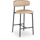  Color_Tan -- Lupita Tan Vegan Leather Upholstered Counter Stool IMAGE 1