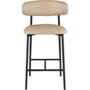  Color_Tan -- Lupita Tan Vegan Leather Upholstered Counter Stool IMAGE 3
