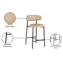  Color_Tan -- Lupita Tan Vegan Leather Upholstered Counter Stool IMAGE 9