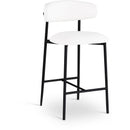  Color_White -- Lupita Off-White Vegan Leather Upholstered Counter Stool IMAGE 1