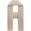 Meridian Bennett Beige Boucle Fabric Dining Chair IMAGE 5