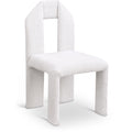  Color_Cream -- Bennett Cream Boucle Fabric Upholstered Dining Chair IMAGE 1