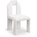  Color_Cream -- Bennett Cream Boucle Fabric Upholstered Dining Chair IMAGE 1