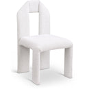 Meridian Bennett Cream Boucle Fabric Dining Chair IMAGE 1