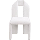  Color_Cream -- Bennett Cream Boucle Fabric Upholstered Dining Chair IMAGE 3