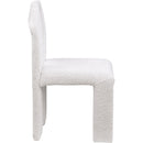 Color_Cream -- Bennett Cream Boucle Fabric Upholstered Dining Chair IMAGE 4