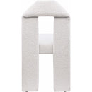  Color_Cream -- Bennett Cream Boucle Fabric Upholstered Dining Chair IMAGE 5