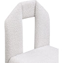  Color_Cream -- Bennett Cream Boucle Fabric Upholstered Dining Chair IMAGE 7