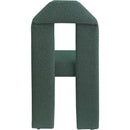  Color_Green -- Bennett Green Boucle Fabric Upholstered Dining Chair IMAGE 5
