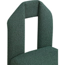  Color_Green -- Bennett Green Boucle Fabric Upholstered Dining Chair IMAGE 7